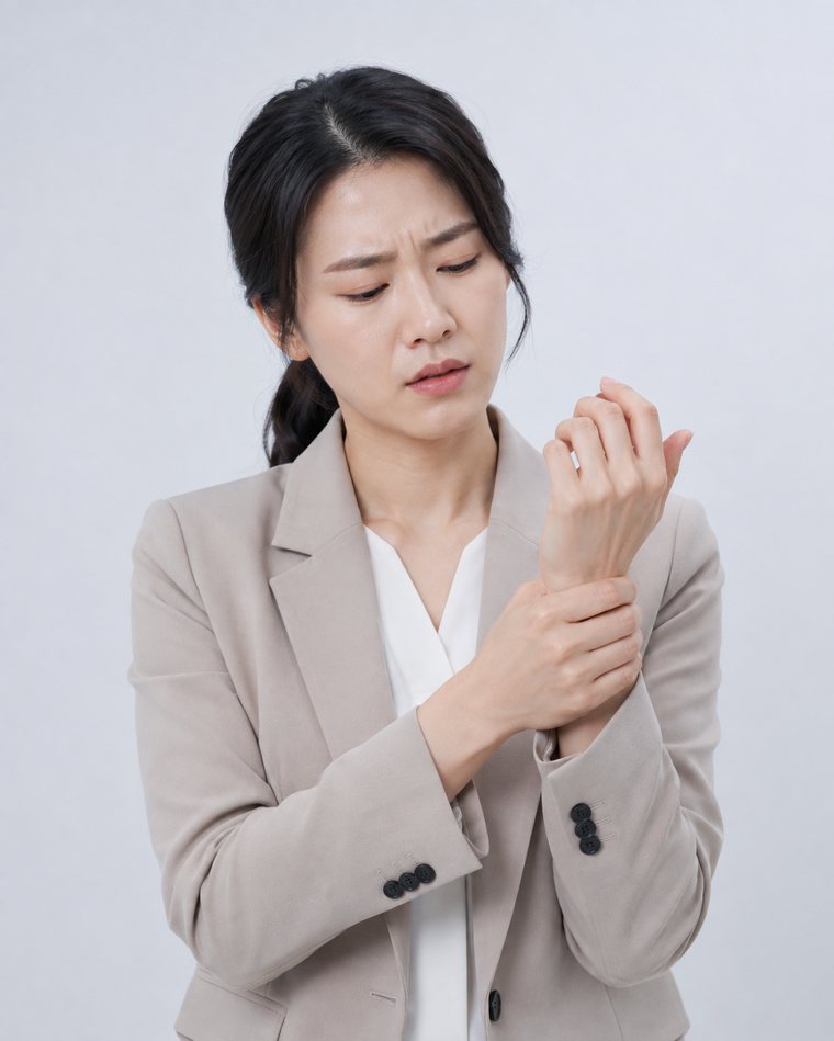반복 사용 이후 근육 긴장이 지속되는 경우